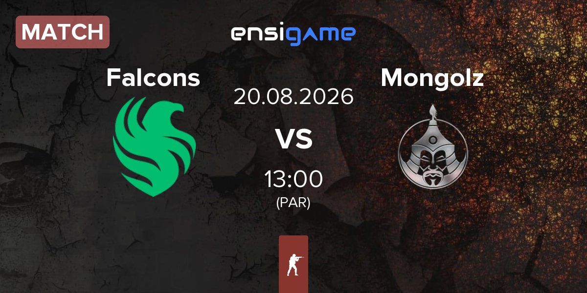 Match Team Falcons Falcons vs The Mongolz Mongolz | 20.08