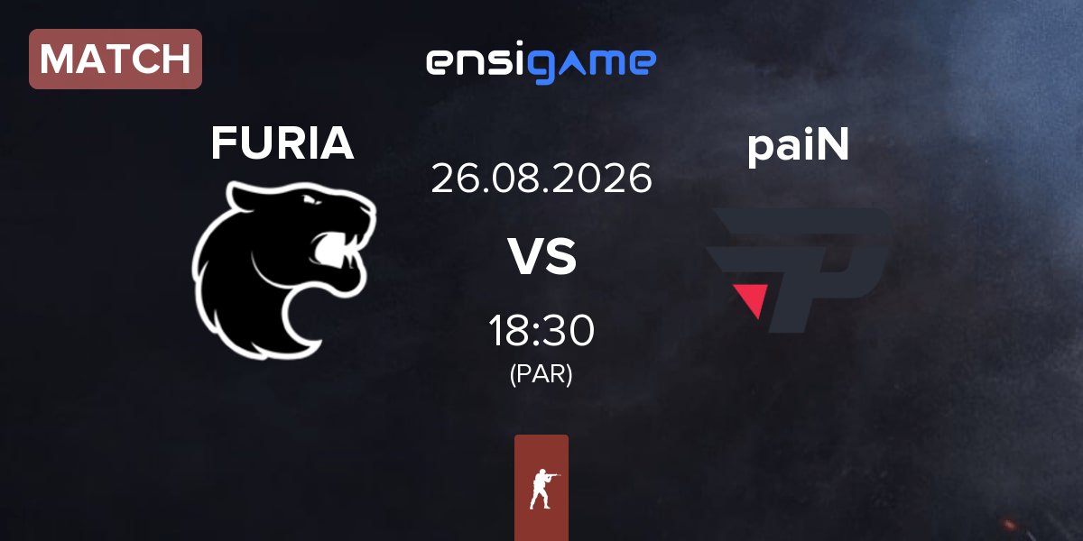 Match FURIA Esports FURIA vs paiN Gaming paiN | 26.08