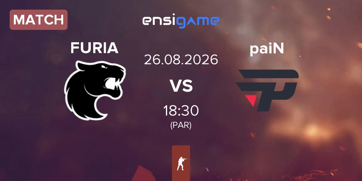 Partida FURIA Esports FURIA vs paiN Gaming paiN | 26.08