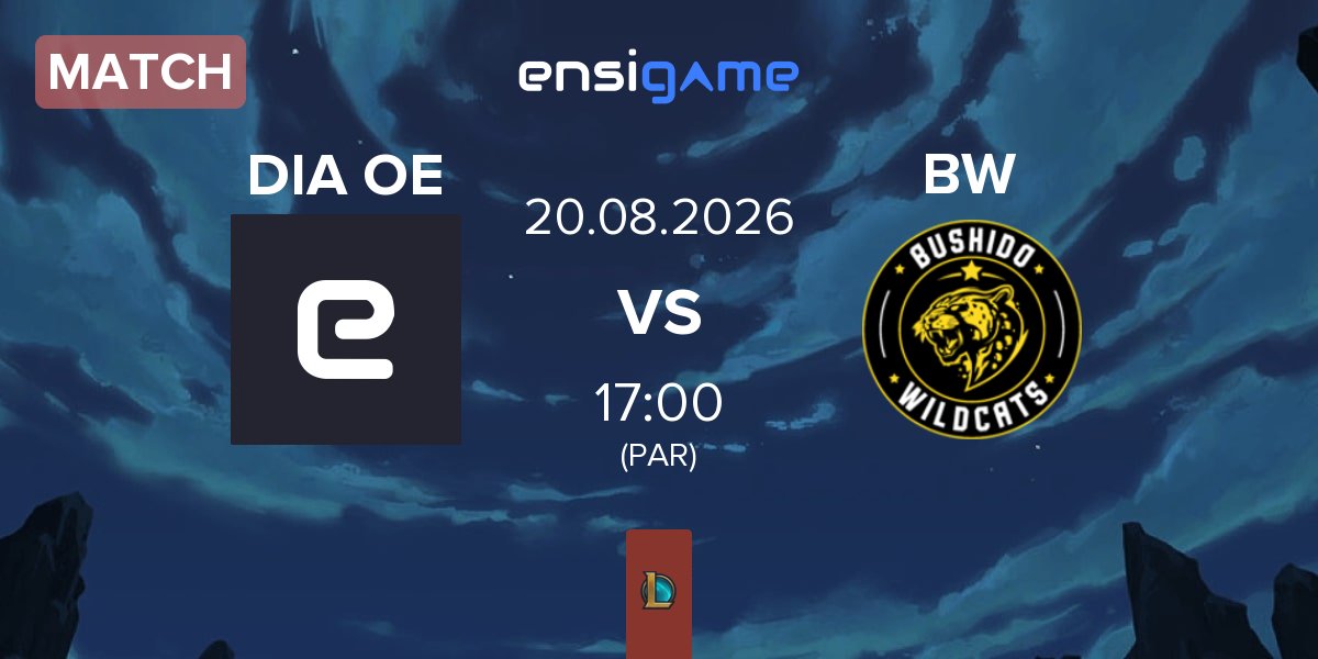 Match DIA Ozarox Esports DIA OE vs Bushido Wildcats BW | 20.08