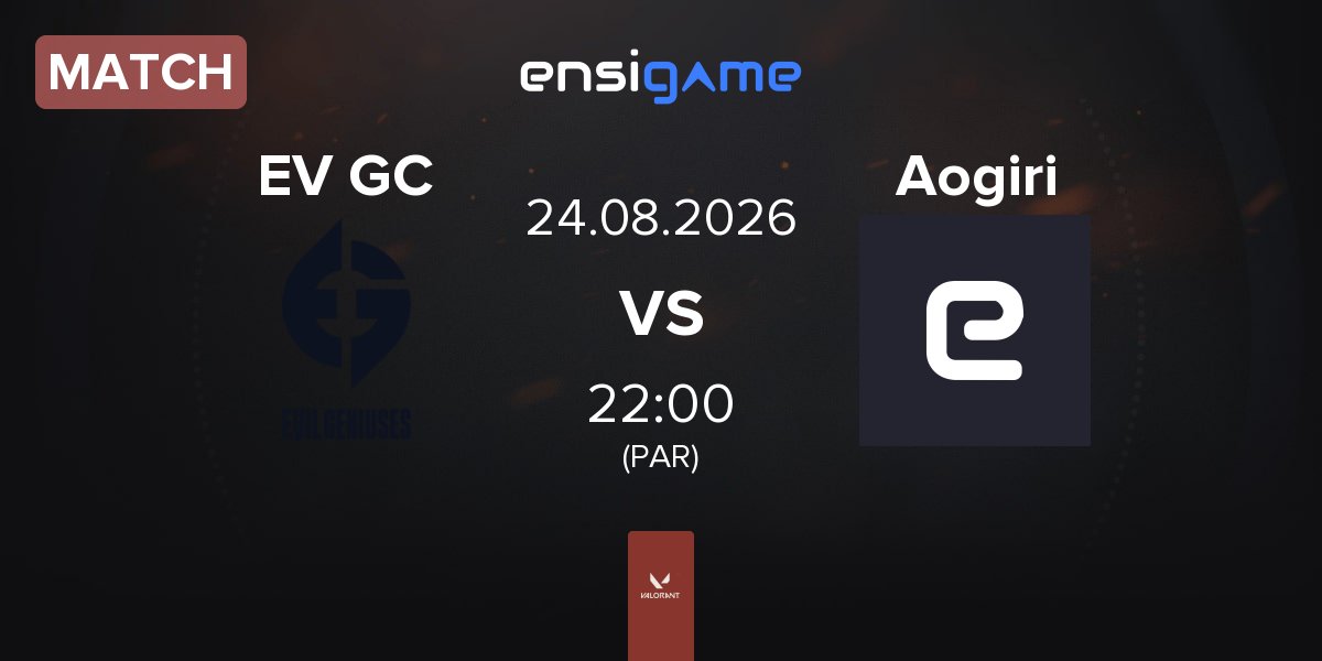 Match Evil Geniuses GC EV GC vs Aogiri | 24.08