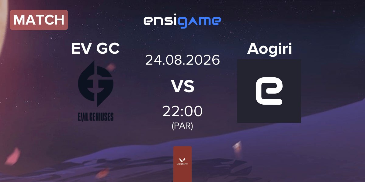 Partida Evil Geniuses GC EV GC vs Aogiri | 24.08