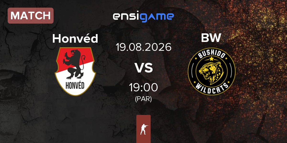 Partida Honvéd Esports Honvéd vs Bushido Wildcats BW | 19.08