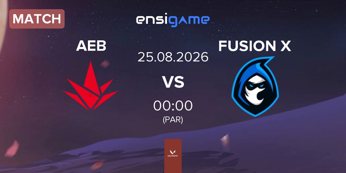 Partida Akave Esports Black AEB vs FUSION X | 25.08