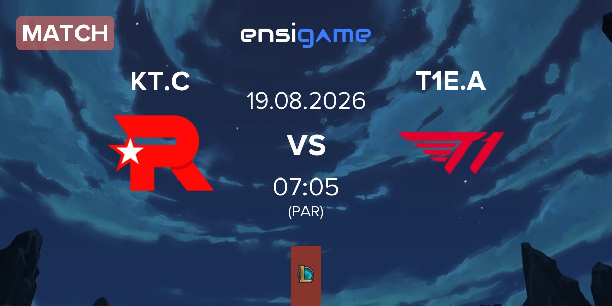 Match KT Rolster Challengers KT.C vs T1 Esports Academy T1E.A | 19.08