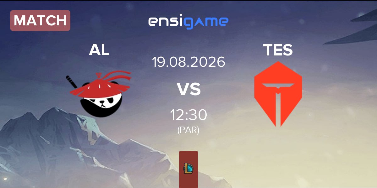 Partida Anyone's Legend AL vs TOP Esports TES | 19.08