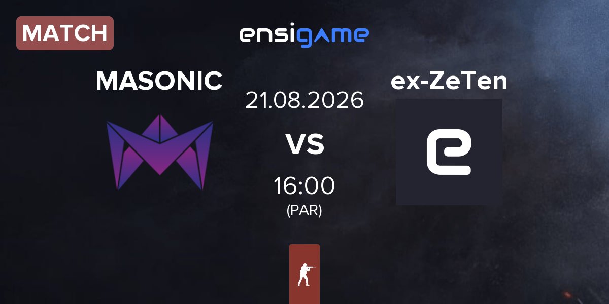Match MASONIC vs ex-Zero Tenacity ex-ZeTen | 21.08
