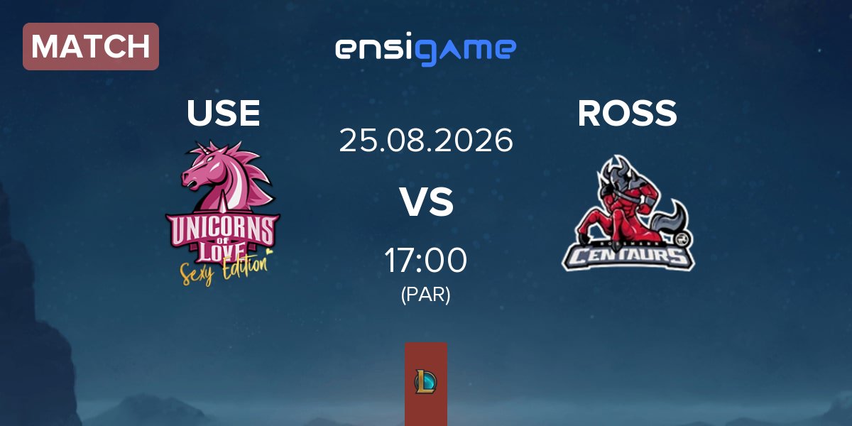 Match Unicorns of Love Sexy Edition USE vs ROSSMANN Centaurs ROSS | 25.08