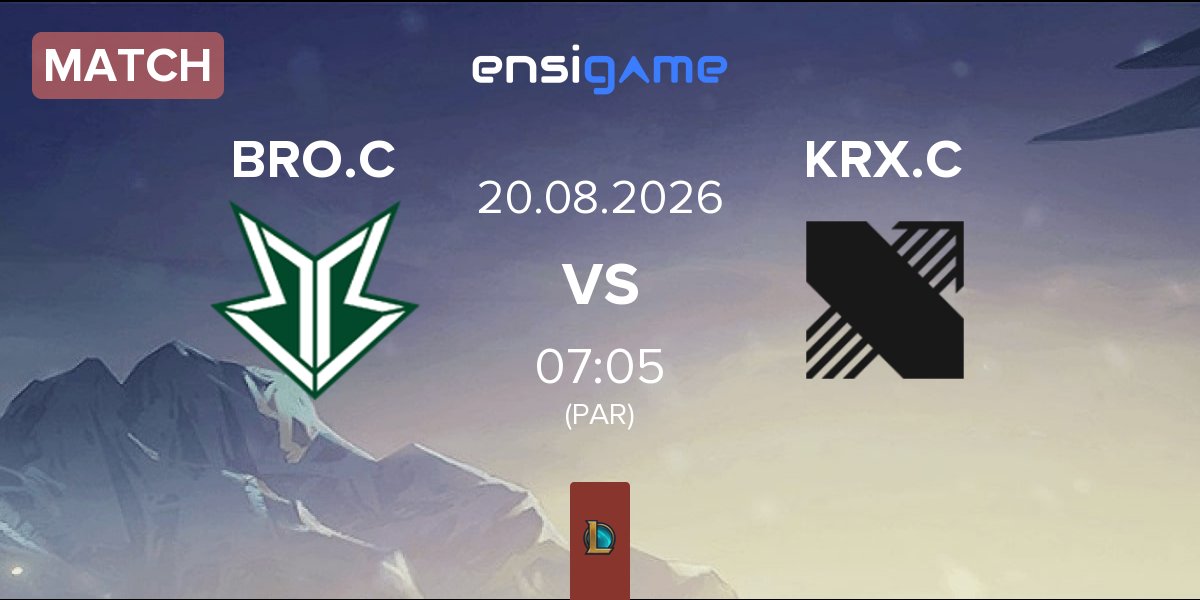 Match HANJIN BRION Challengers BRO.C vs Kiwoom DRX Challengers KRX.C | 20.08