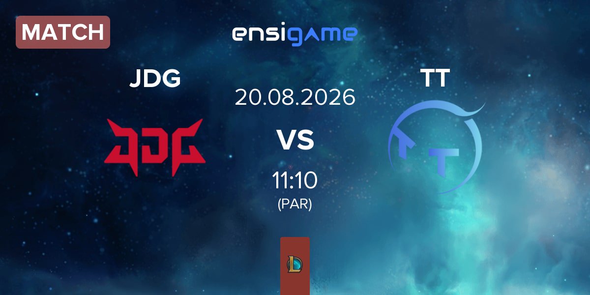 Match JD Gaming JDG vs ThunderTalk Gaming TT | 20.08