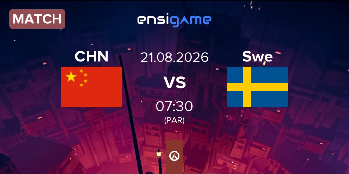 Match China CHN vs Sweden Swe | 21.08