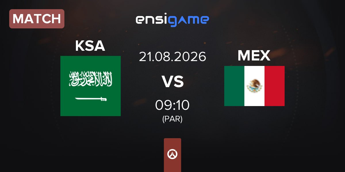 Match Saudi Arabia KSA vs Mexico MEX | 21.08