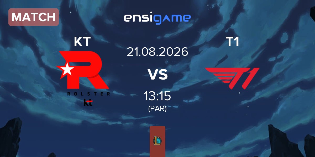 Partida KT Rolster KT vs T1 | 21.08