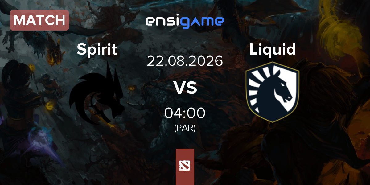 Partida Team Spirit Spirit vs Team Liquid Liquid | 22.08