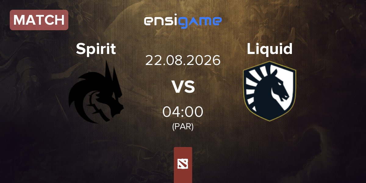 Match Team Spirit Spirit vs Team Liquid Liquid | 22.08