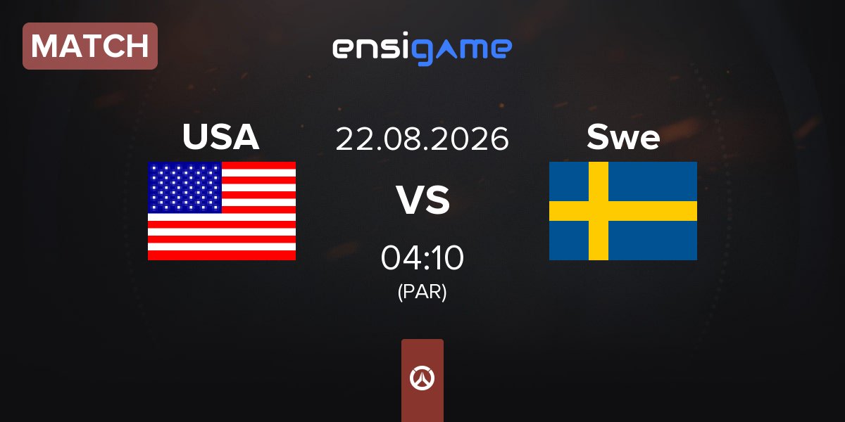Match United States USA vs Sweden Swe | 22.08