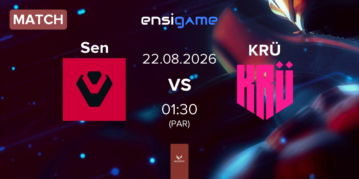 Partida Sentinels Sen vs KRÜ Esports KRÜ | 22.08