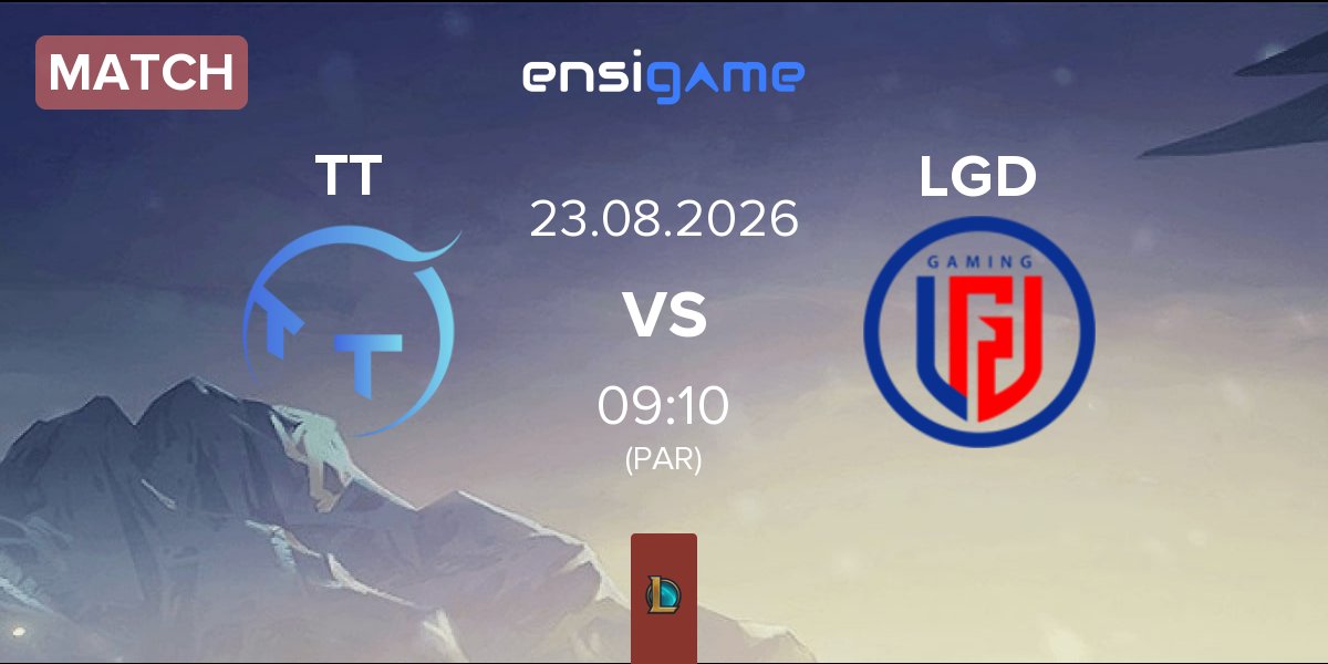 Match ThunderTalk Gaming TT vs LGD Gaming LGD | 23.08