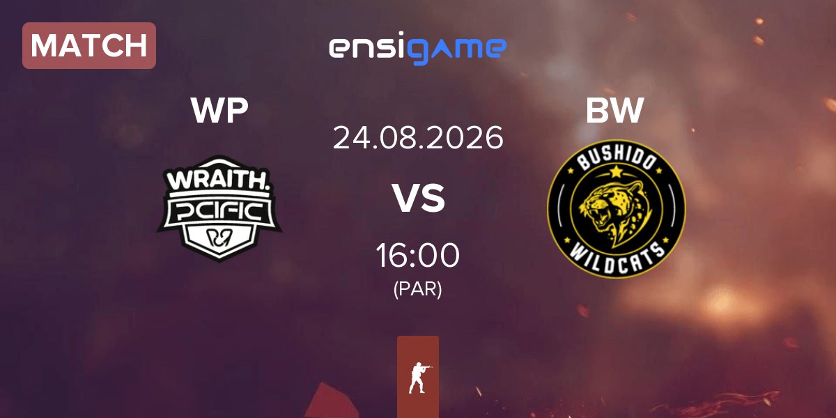 Partida WRAITH PCIFIC WP vs Bushido Wildcats BW | 24.08