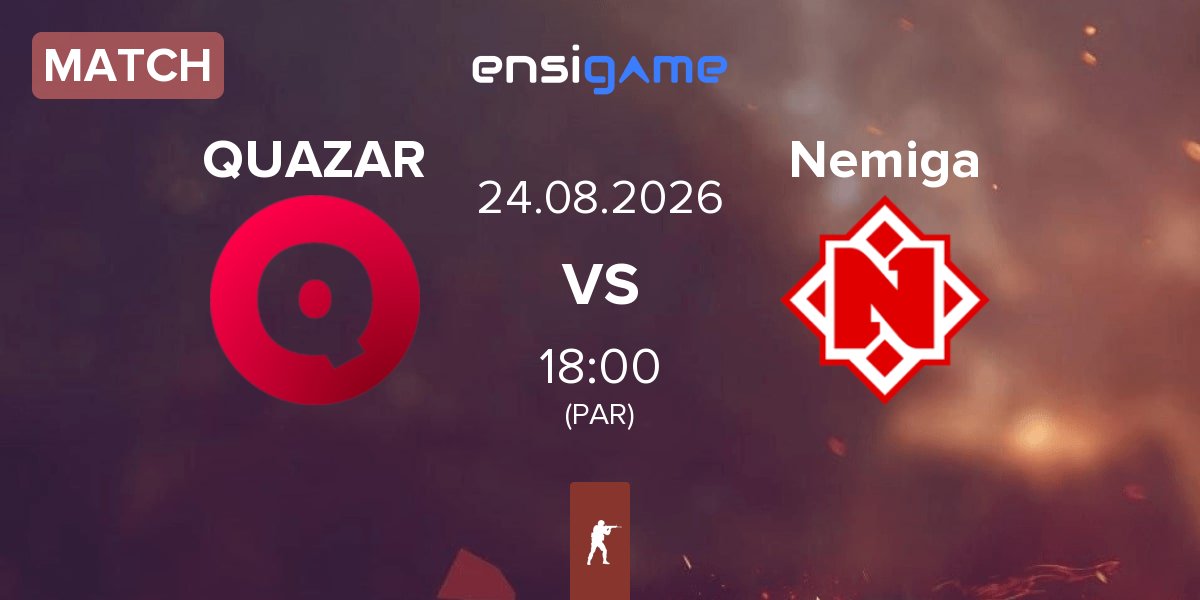Partida Team QUAZAR QUAZAR vs Nemiga Gaming Nemiga | 24.08