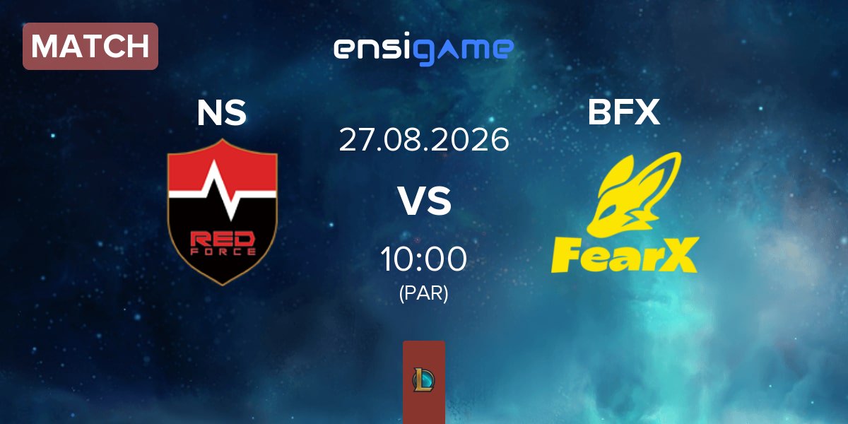 Partida Nongshim RedForce NS vs BNK FearX BFX | 27.08