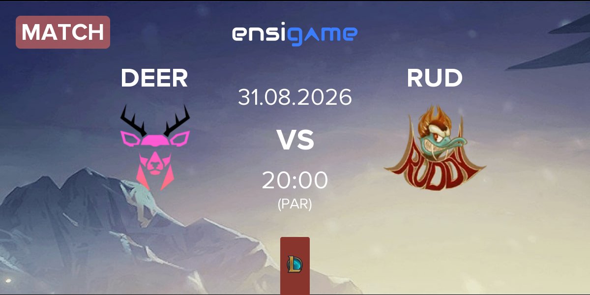 Partida Deer Gaming DEER vs Ruddy Corporation RUD | 31.08
