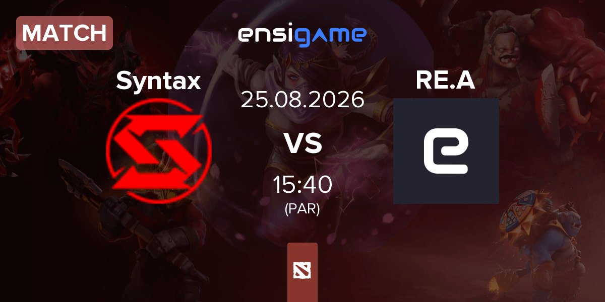 Partida Team Syntax Syntax vs RE Arise RE.A | 25.08