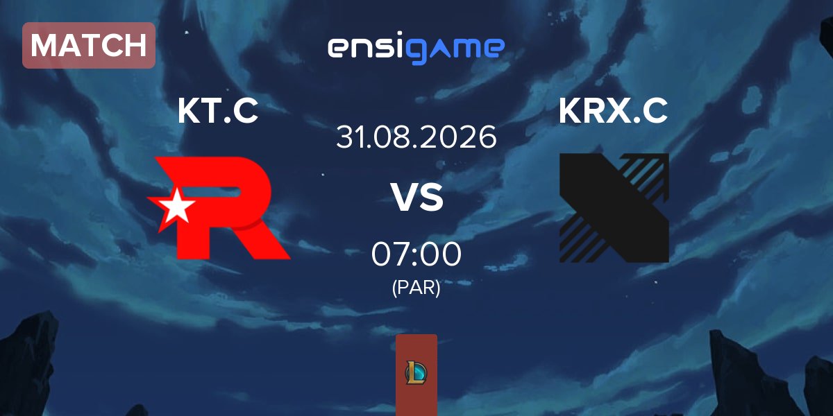 Match KT Rolster Challengers KT.C vs Kiwoom DRX Challengers KRX.C | 31.08