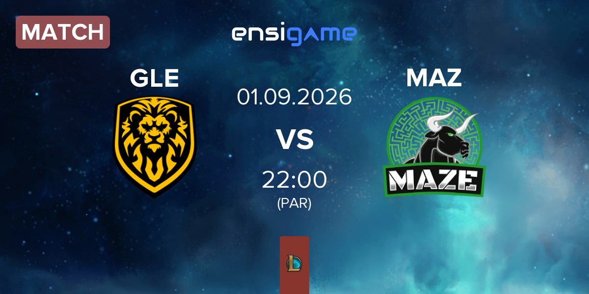 Match Golden Lions GLE vs Maze Gaming MAZ | 01.09