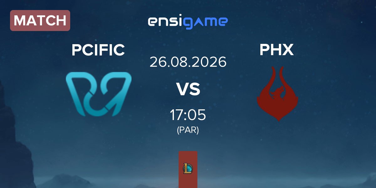 Match PCIFIC Esports PCIFIC vs Team Phoenix PHX | 26.08