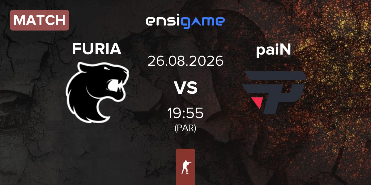Partida FURIA Esports FURIA vs paiN Gaming paiN | 26.08