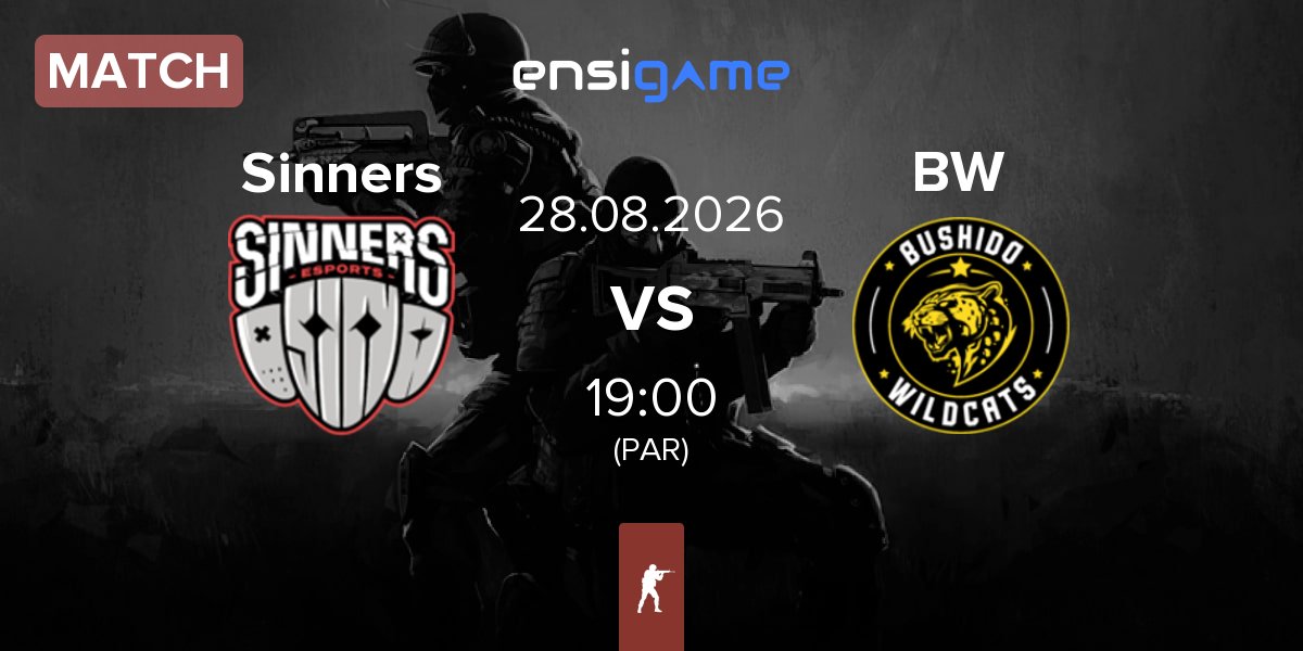 Partida Sinners Esports Sinners vs Bushido Wildcats BW | 28.08