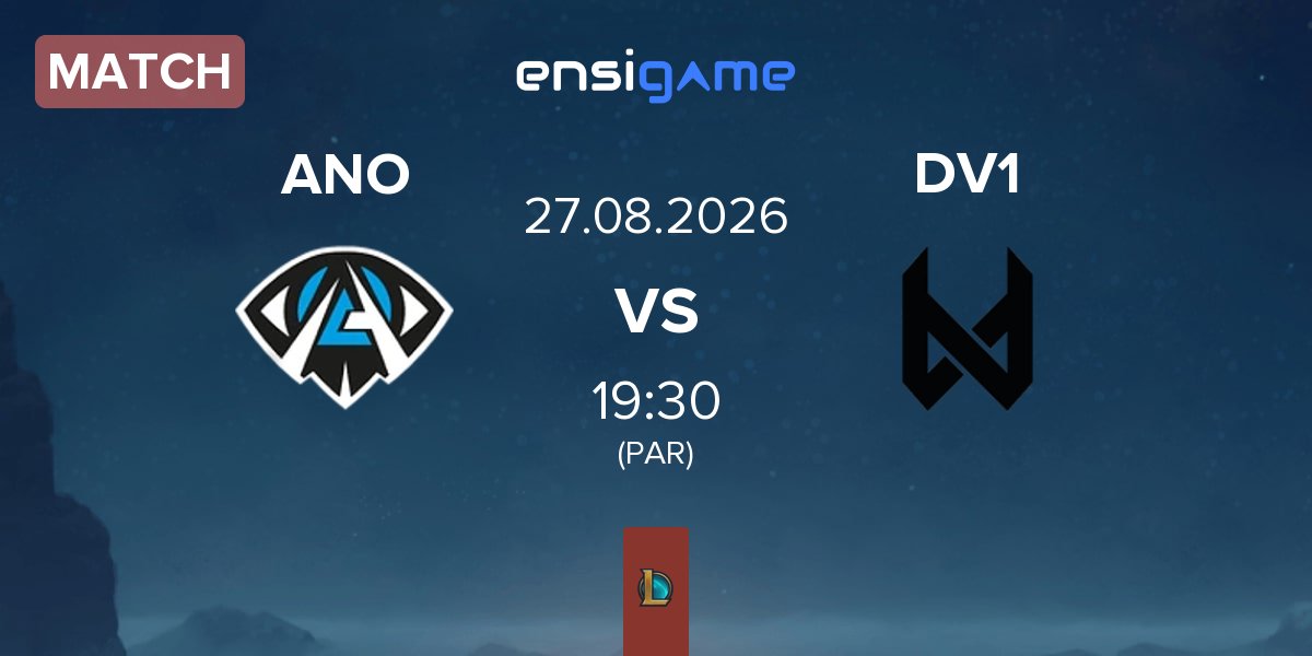 Match Anonymo Esports ANO vs devils.one DV1 | 27.08