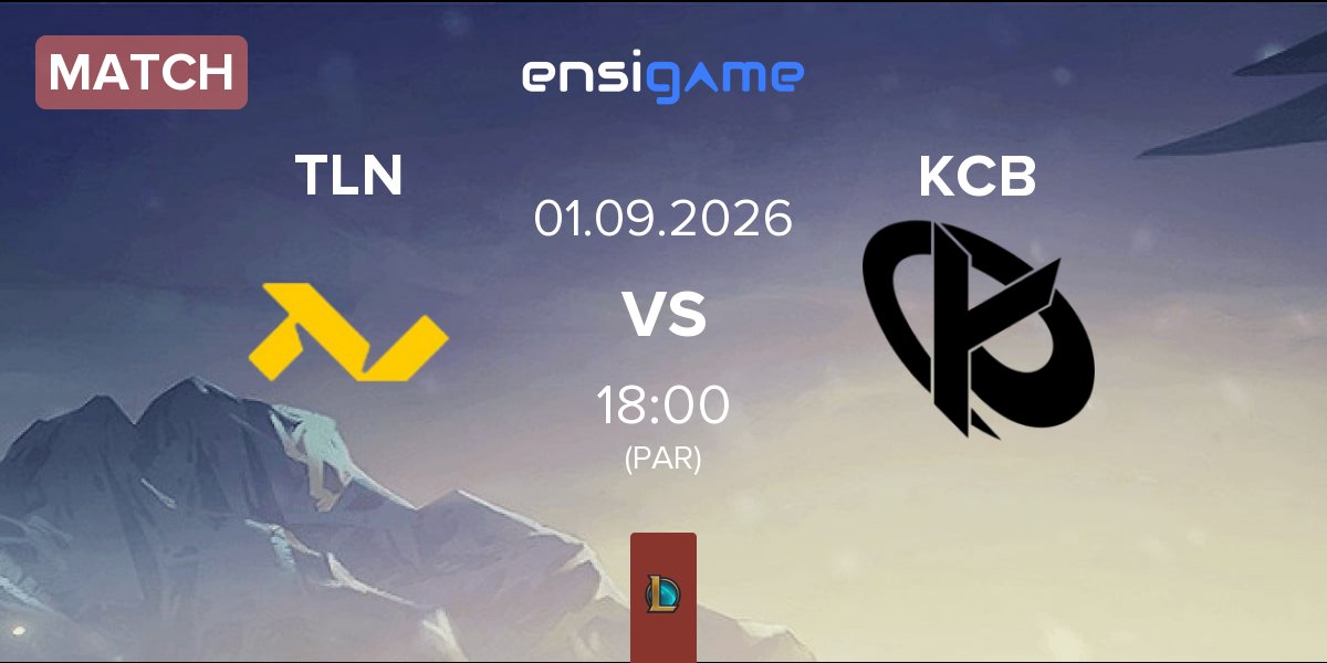 Match TLN Pirates TLN vs Karmine Corp Blue KCB | 01.09