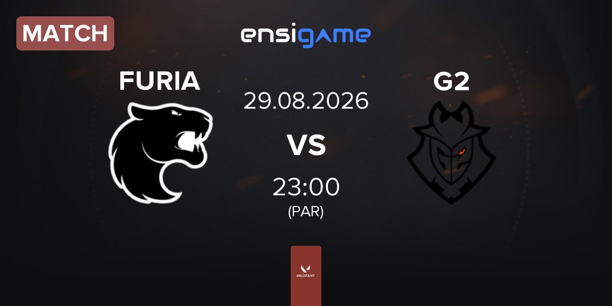 Partida FURIA Esports FURIA vs G2 Esports G2 | 29.08