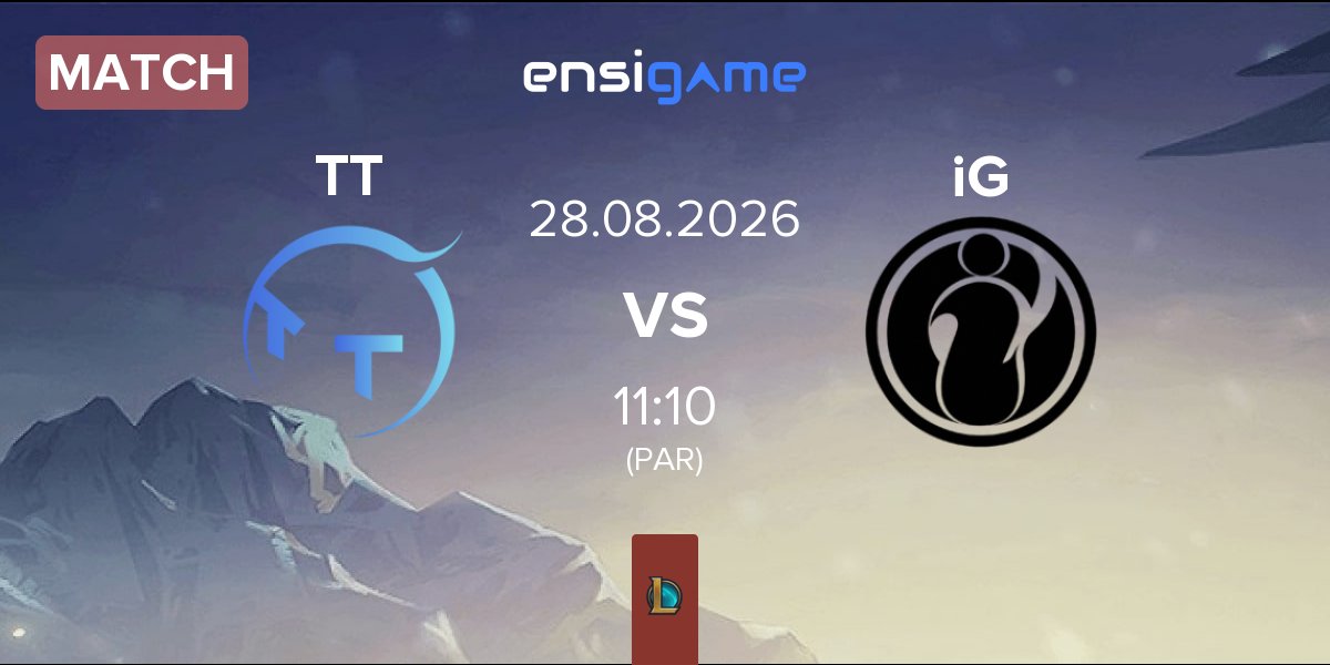 Partida ThunderTalk Gaming TT vs Invictus Gaming iG | 28.08