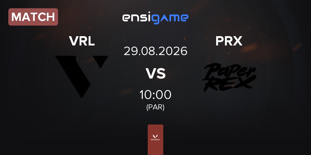 Match VARREL VRL vs Paper Rex PRX | 29.08
