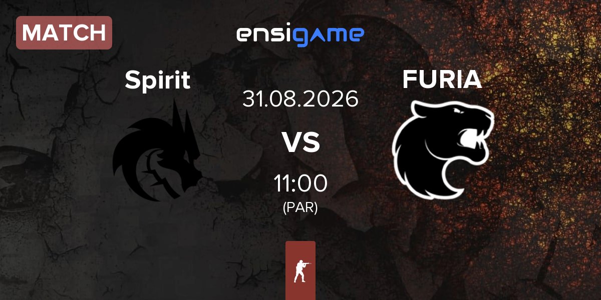 Match Team Spirit Spirit vs FURIA Esports FURIA | 31.08