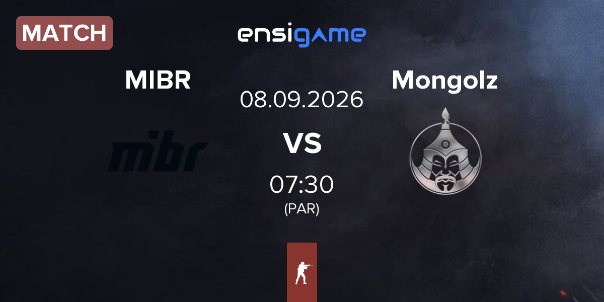 Partida Made in Brazil MIBR vs The Mongolz Mongolz | 08.09