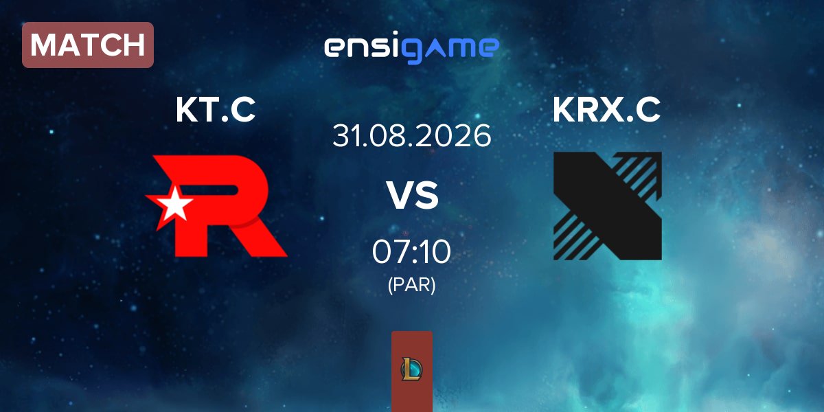 Match KT Rolster Challengers KT.C vs Kiwoom DRX Challengers KRX.C | 31.08