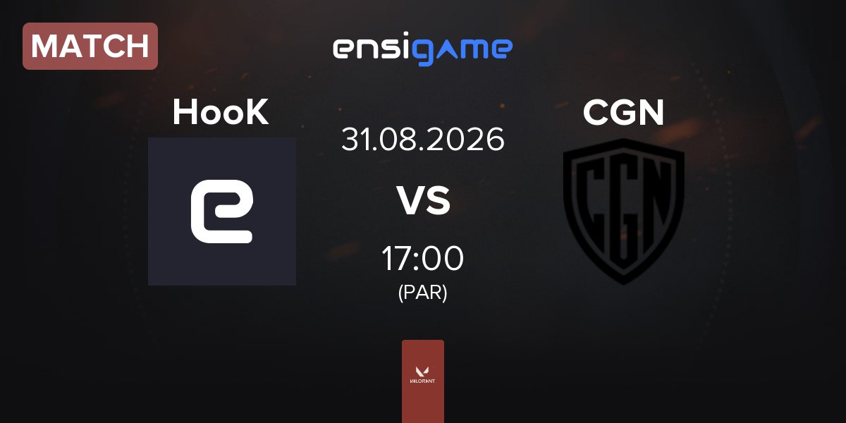 Partida HooK Esport HooK vs CGN Esports CGN | 31.08