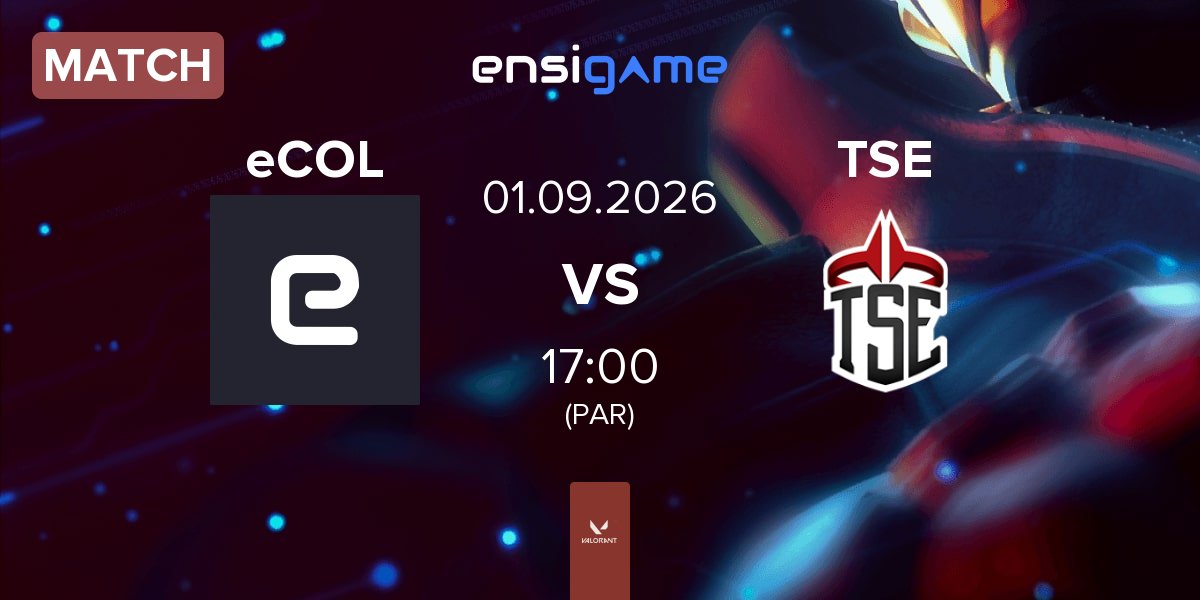 Match eSports Cologne eCOL vs Twisted Saints Esports TSE | 01.09