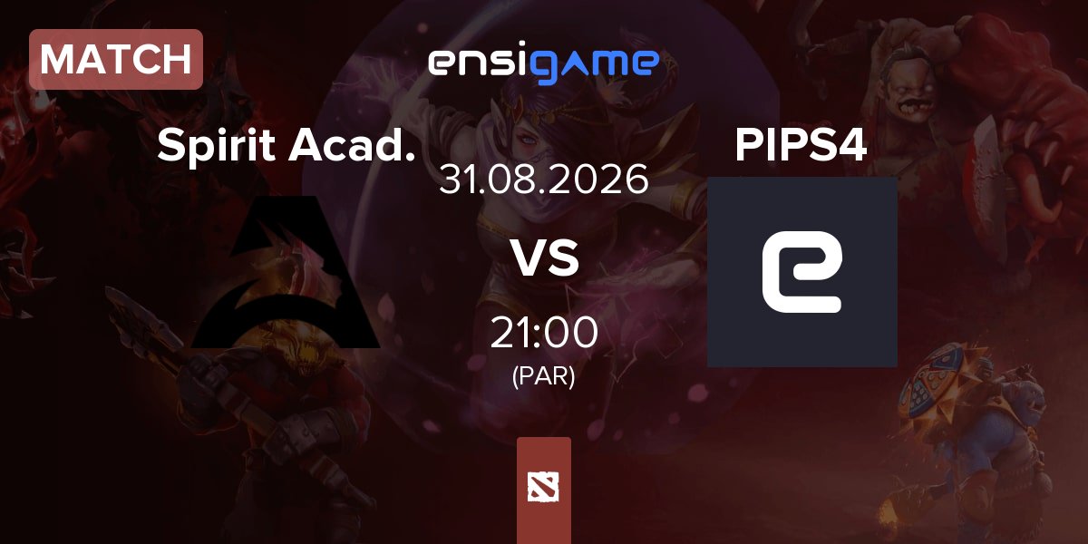 Match Team Spirit Academy Spirit Acad. vs Pipsqueak+4 PIPS4 | 31.08