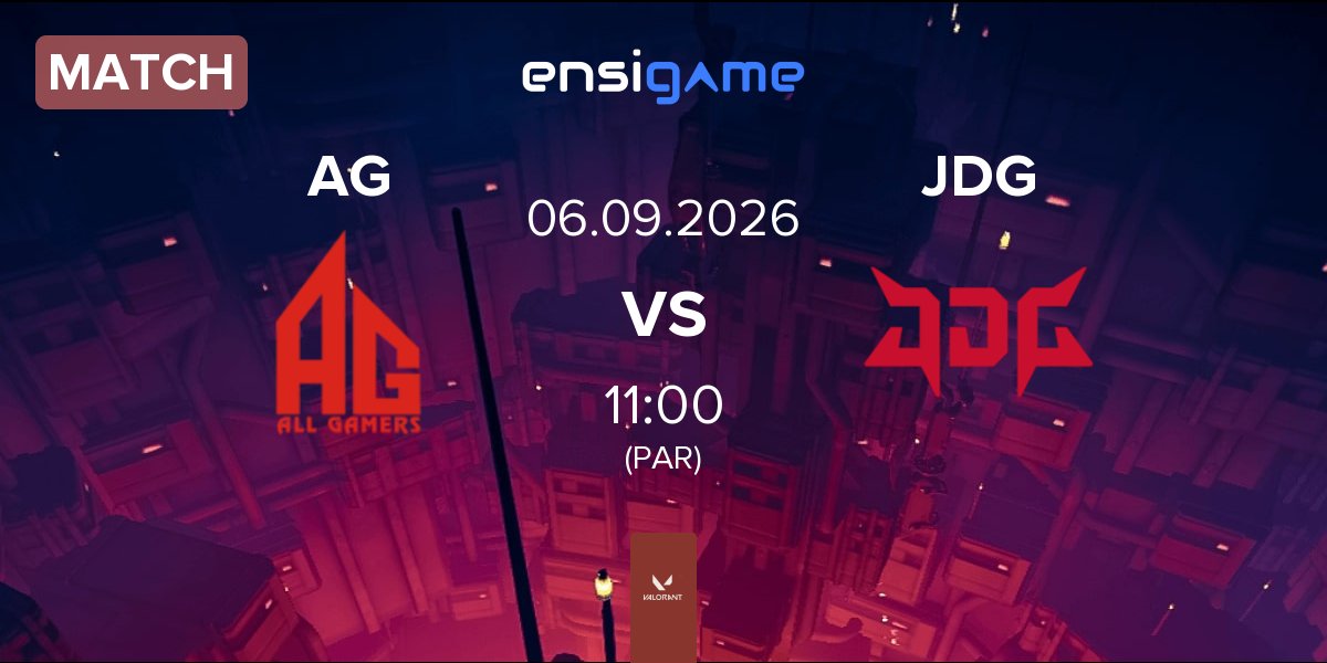 Match ALL GAMERS AG vs JD Gaming JDG | 06.09