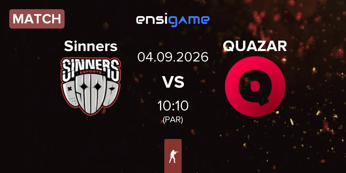 Partida Sinners Esports Sinners vs Team QUAZAR QUAZAR | 04.09