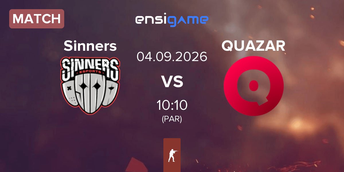 Match Sinners Esports Sinners vs Team QUAZAR QUAZAR | 04.09