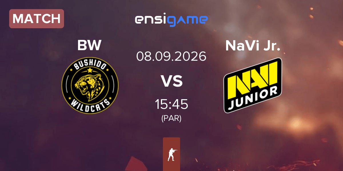Partida Bushido Wildcats BW vs Natus Vincere Junior NaVi Jr. | 08.09