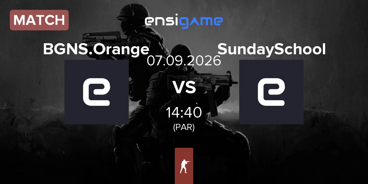 Partida BGNS Orange BGNS.Orange vs sunday school SundaySchool | 07.09