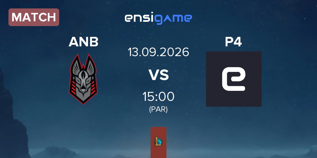 Match Anubis Gaming ANB vs Pyramid IV Esports P4 | 13.09