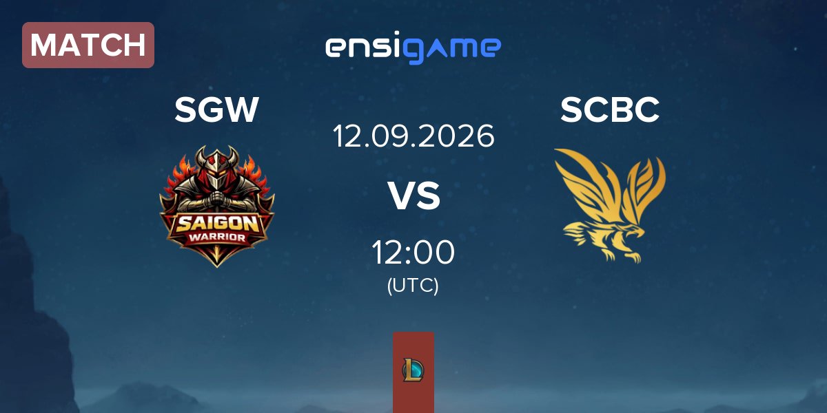 Partida Saigon Warriors SGW vs SN CyberCore Esports SCBC | 12.09